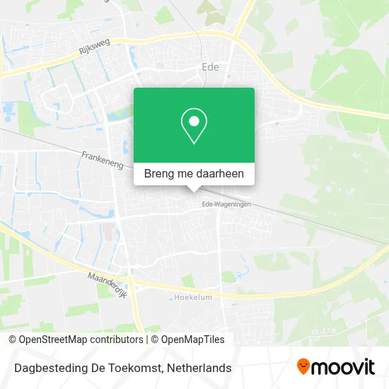 Dagbesteding De Toekomst kaart