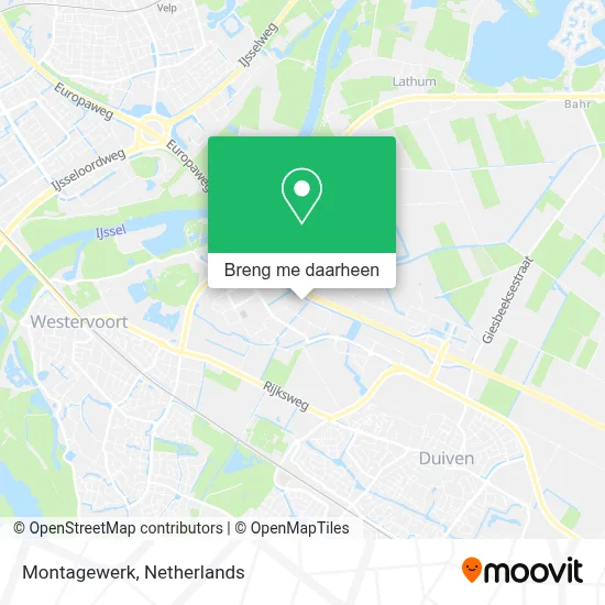 Montagewerk kaart