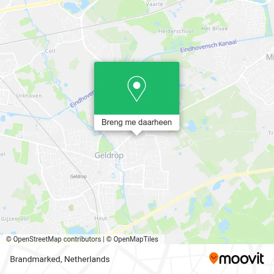 Brandmarked kaart