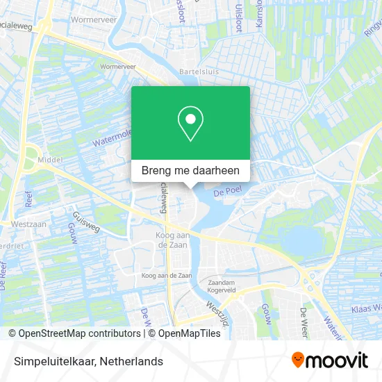 Simpeluitelkaar kaart