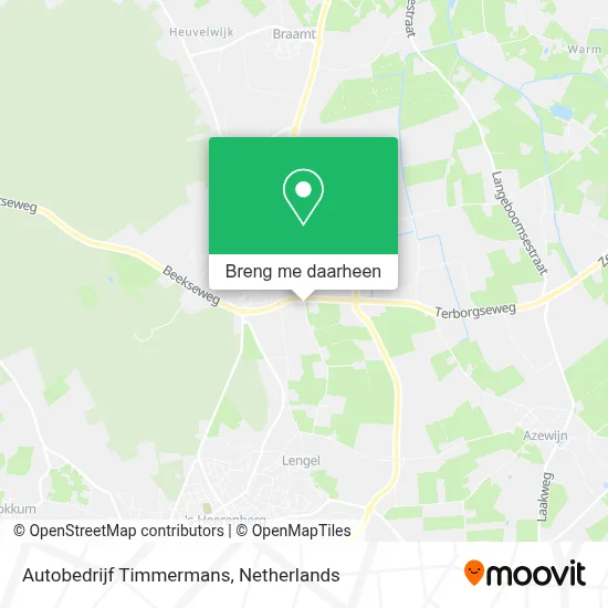 Autobedrijf Timmermans kaart
