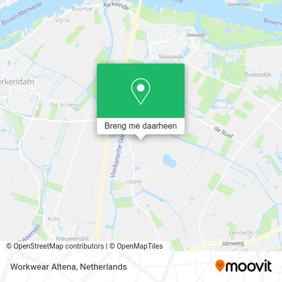 Workwear Altena kaart