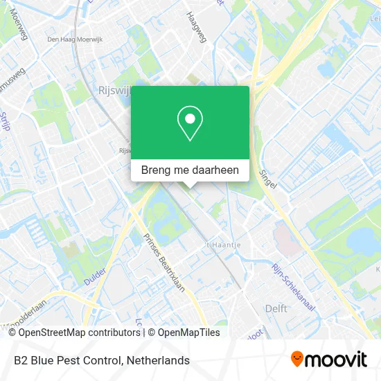 B2 Blue Pest Control kaart