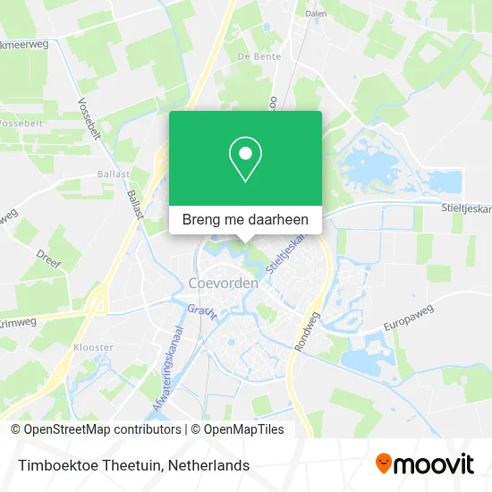 Timboektoe Theetuin kaart