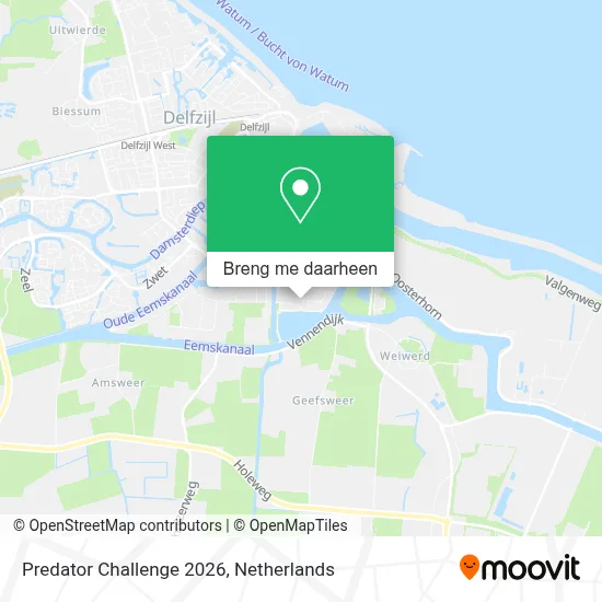 Predator Challenge 2026 kaart