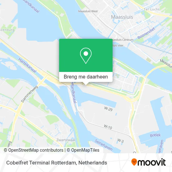 Cobelfret Terminal Rotterdam kaart