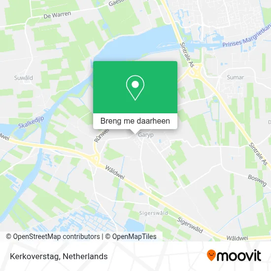 Kerkoverstag kaart