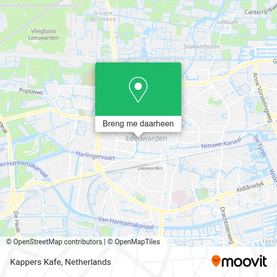 Kappers Kafe kaart