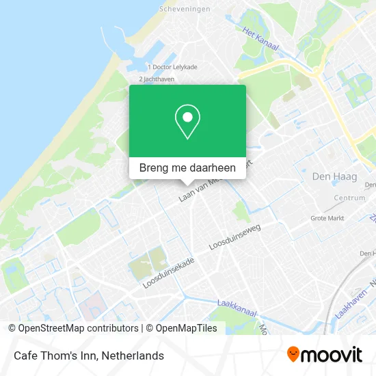 Cafe Thom's Inn kaart