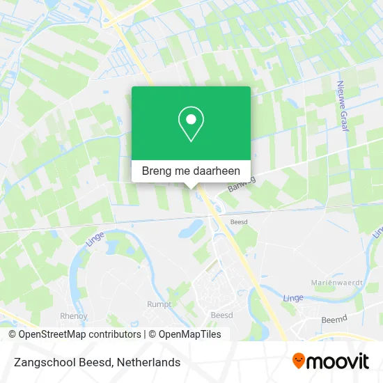 Zangschool Beesd kaart