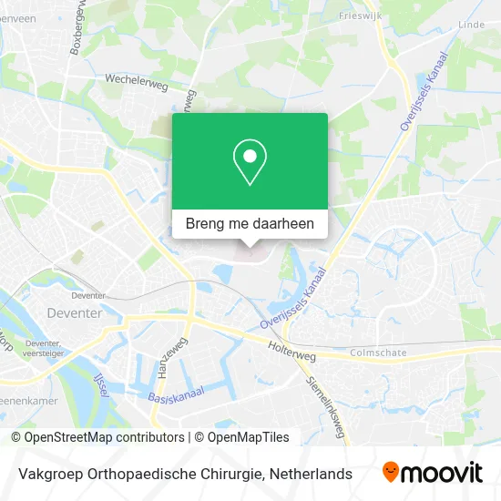 Vakgroep Orthopaedische Chirurgie kaart