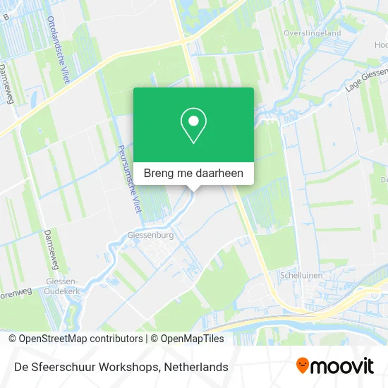 De Sfeerschuur Workshops kaart