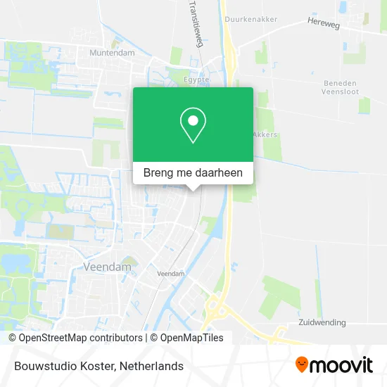 Bouwstudio Koster kaart