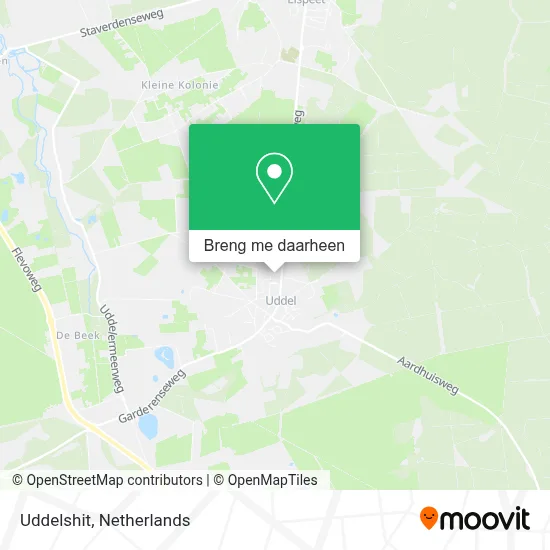 Uddelshit kaart