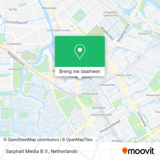 Sarphati Media B.V. kaart