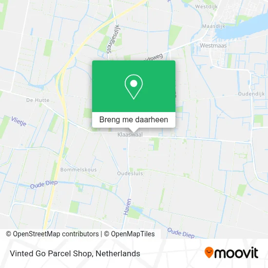 Vinted Go Parcel Shop kaart