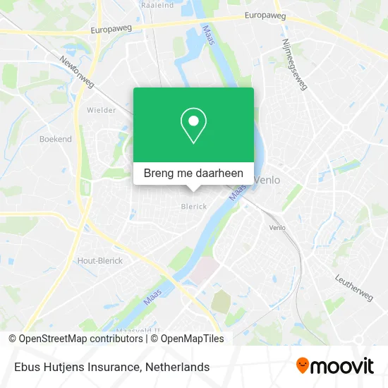 Ebus Hutjens Insurance kaart