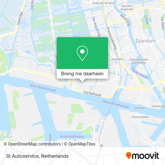 St Autoservice kaart