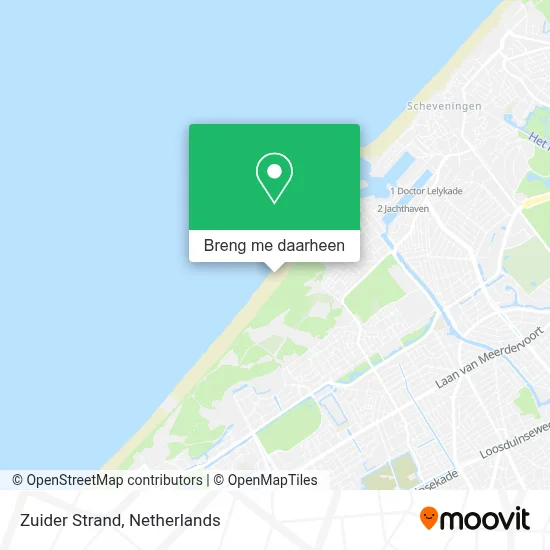 Zuider Strand kaart