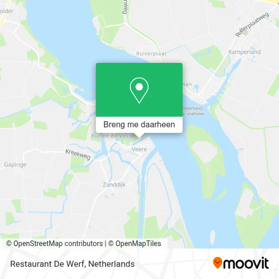 Restaurant De Werf kaart
