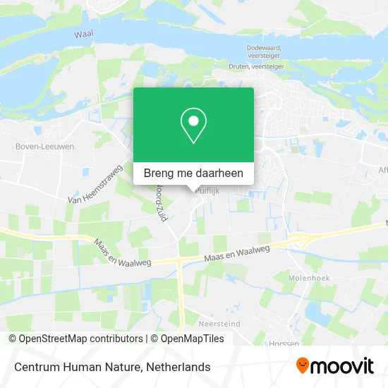 Centrum Human Nature kaart