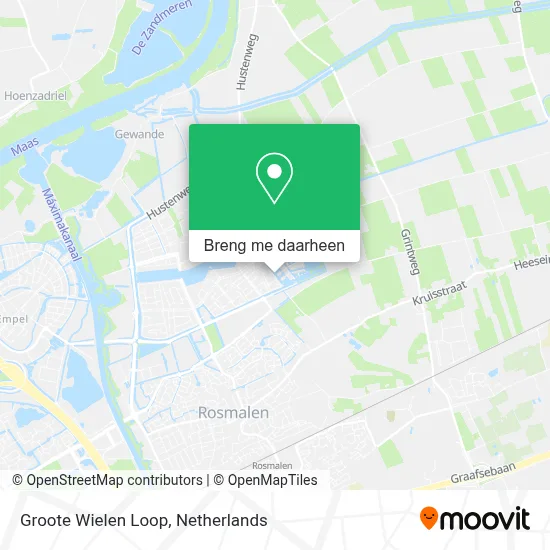 Groote Wielen Loop kaart