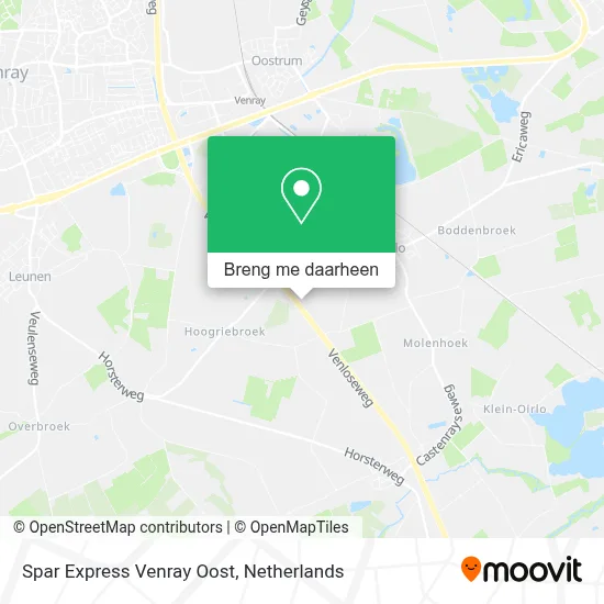 Spar Express Venray Oost kaart