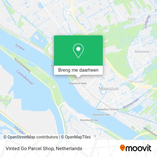 Vinted Go Parcel Shop kaart
