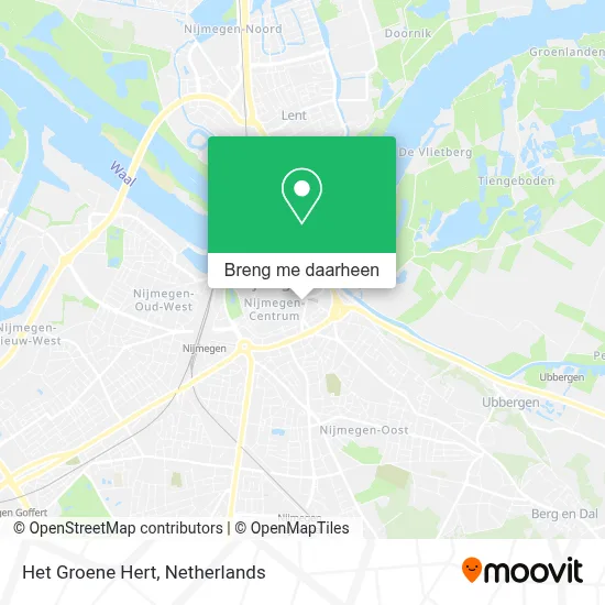 Het Groene Hert kaart