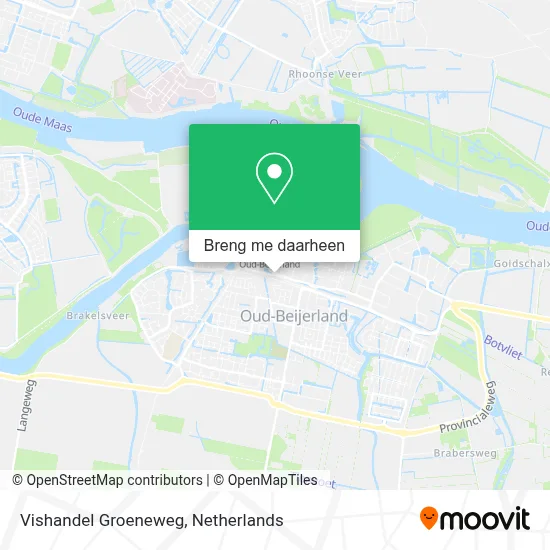 Vishandel Groeneweg kaart