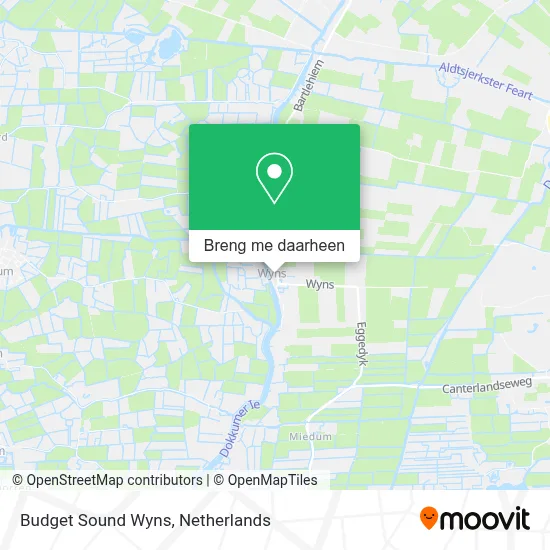 Budget Sound Wyns kaart