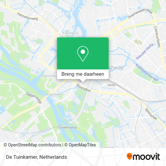 De Tuinkamer kaart