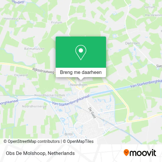 Obs De Molshoop kaart