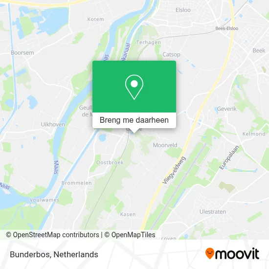 Bunderbos kaart