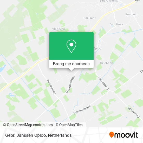 Gebr. Janssen Oploo kaart