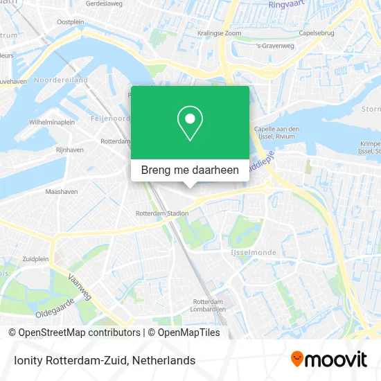 Ionity Rotterdam-Zuid kaart
