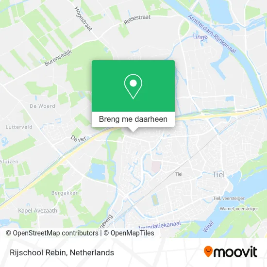 Rijschool Rebin kaart