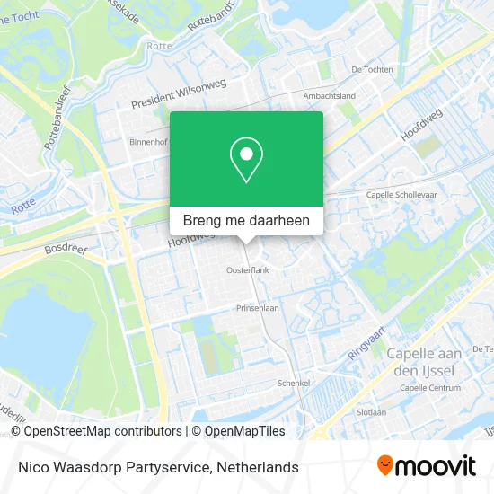 Nico Waasdorp Partyservice kaart