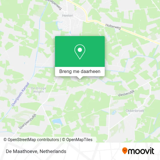 De Maathoeve kaart