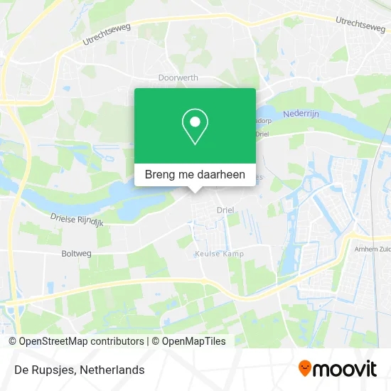 De Rupsjes kaart
