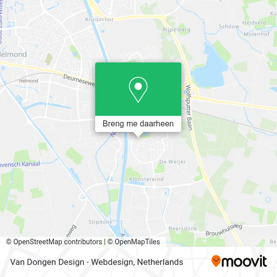Van Dongen Design - Webdesign kaart