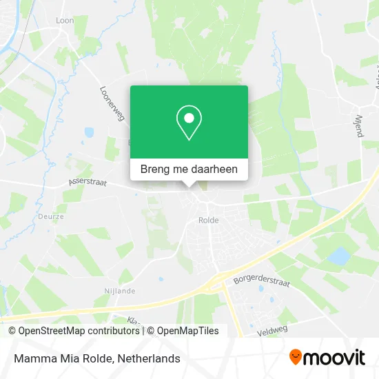 Mamma Mia Rolde kaart