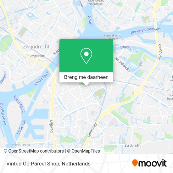 Vinted Go Parcel Shop kaart