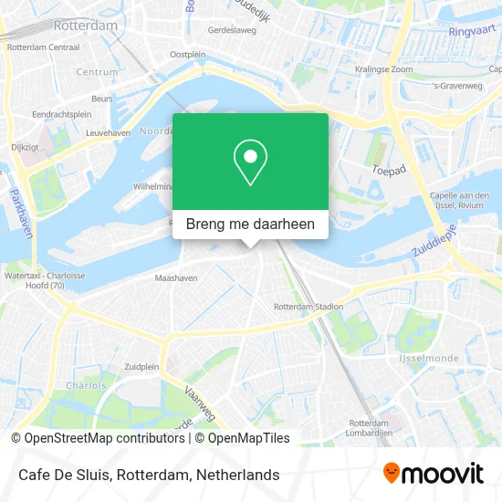 Cafe De Sluis, Rotterdam kaart