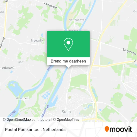 Postnl Postkantoor kaart