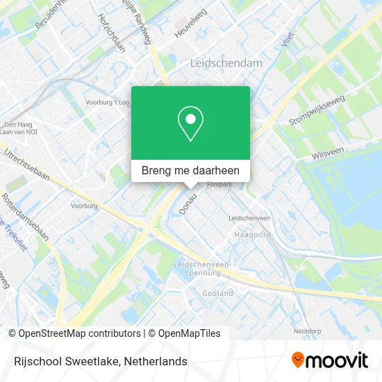 Rijschool Sweetlake kaart