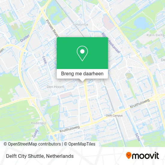 Delft City Shuttle kaart