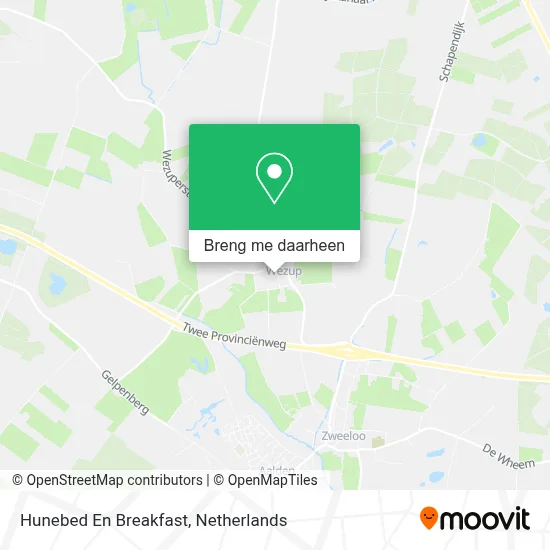 Hunebed En Breakfast kaart