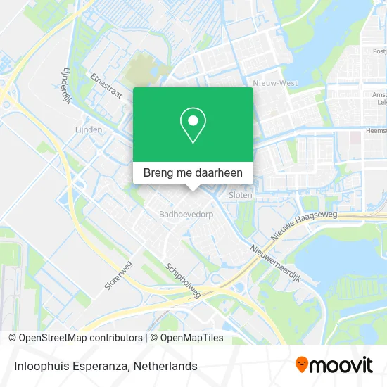 Inloophuis Esperanza kaart