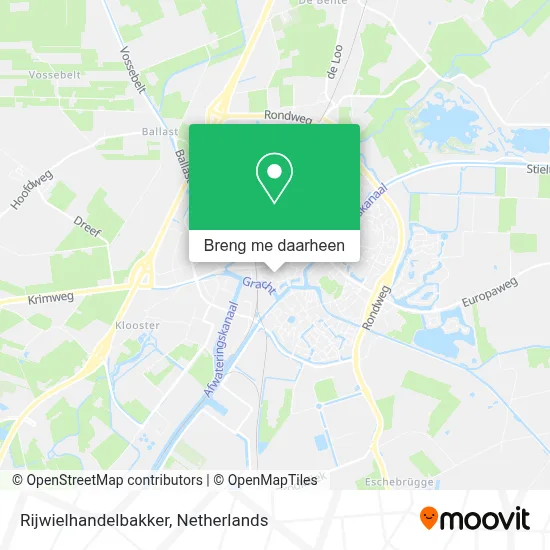 Rijwielhandelbakker kaart